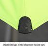 Core Flame-Resistant Industrial Umbrella, Yellow/Lime - Corners
